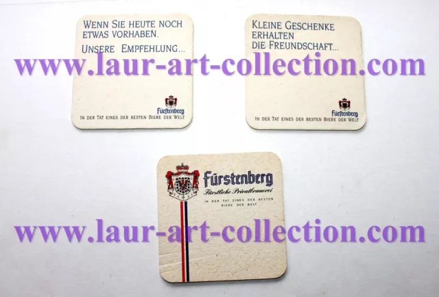 Furstenberg - 3 Ancien Sous Bock, Dessous Verre Biere Alcool - Bier Beer Coaster 2