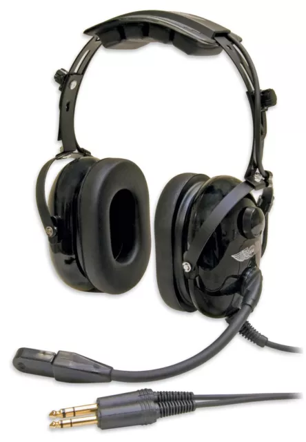 ASA AirClassics HS-1A Pilot Headset - ASA-HS-1A - Lifetime Warranty