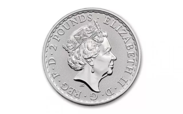 2023 2 GBP / £2 Britannia Elizabeth II Silver BU 3