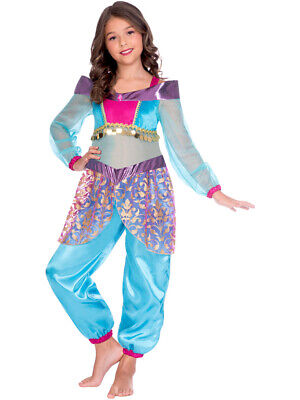 Childs Arabian Genie Fancy Dress Costume Princess Jasmine Book Week Day Girls