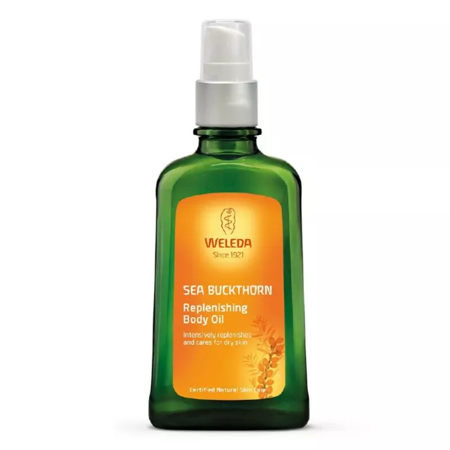 Weleda Sea Buckthorn Replenishing Body Oil for Dry Skin 100ml (Image May Vary)