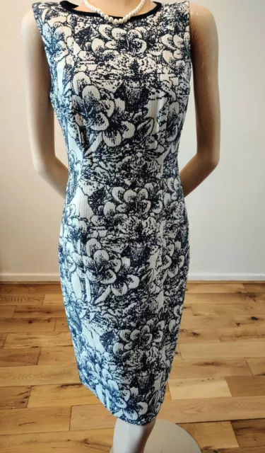 Hobbs blue and online white floral dress