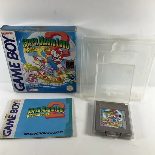 Nintendo Game Boy Gameboy Super Mario Land 2 6 Golden Coins Boxed Complete CIB