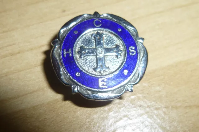 Vintage Enamel Lapel Badge - CHSE NHS Confederation of Health Service Employees