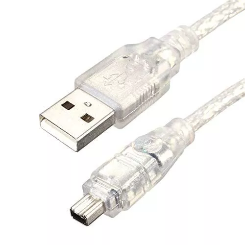 Câble adaptateur USB vers FireWire IEEE 1394 iLink 4 broches mâle pour caméscope