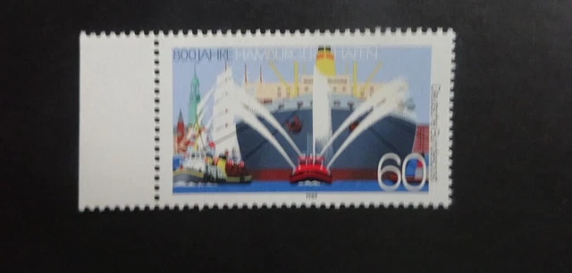 postfrische briefmarke mit seitenrand michel 1419 bund deutschland 462