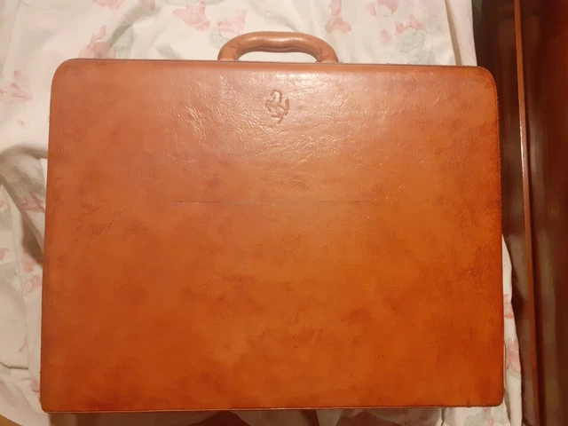 Borsa A Frizione Ferrari X Schedoni - Pelle Nera - Custodia Documenti 8x12