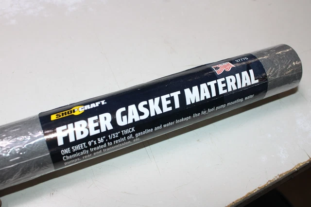 Custom Accessories 37775 Shop Craft Fiber Gasket Material, 9" X 36" X 1/32"