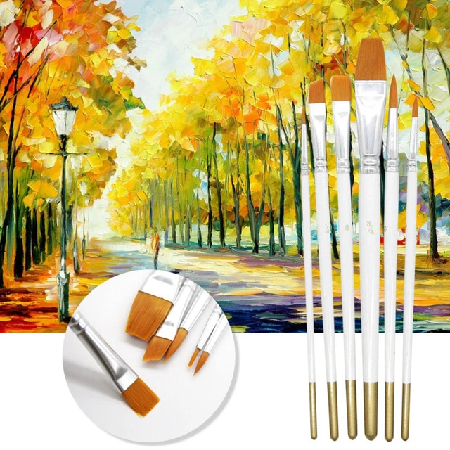 6 Pcs Brushes Painting Pointy Student Use Watercolor Brush Set Painting Brushes