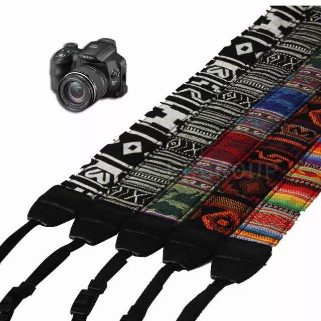 Vintage Camera Shoulder Neck Strap Belt For SLR DSLR Nikon Canon Panasonic HOT