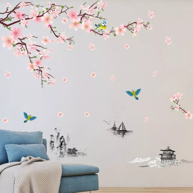 Flores tatuaje de pared habitación infantil pegatina de pared hogar pegatina decoración mural 3