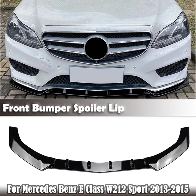 HDC Autosports Painted Black Front Bumper Lip Spoiler For Mercedes E-Class W213 Sport 2017-2020