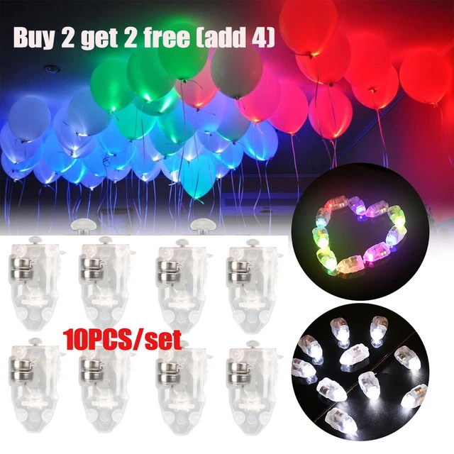 10X Led Balloons Light Up Party Birthday Wedding Decoration Balloon Xmas Lights