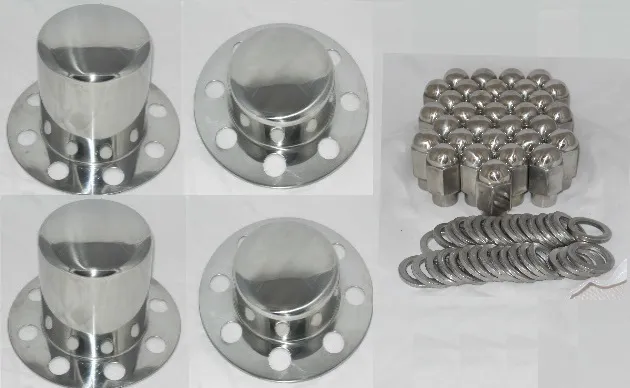 Stainless Steel Kit Eagle Alloys Dually Wheel Center Cap Shank Lug Nuts 14 X 1.5