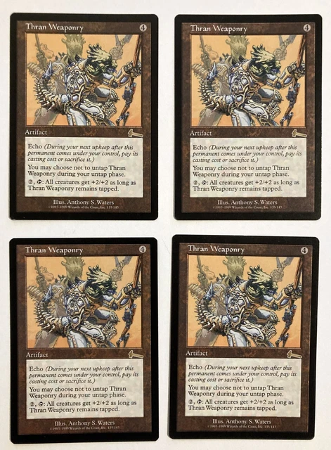 ARMES THRAN (4) Urza's Legacy neuf dans son emballage/mp mtg Magic the ...
