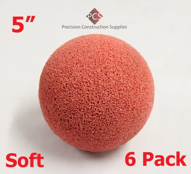 Zembrone™ Made in Europe 5" Soft Sponge Balls for Concrete Pumps x 6