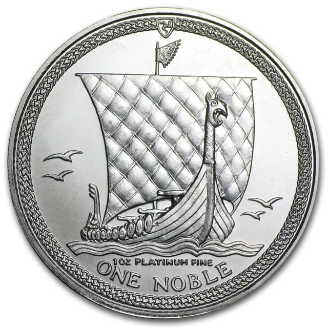 Isle of Man 1 oz Platinum Noble Coin - Random Year