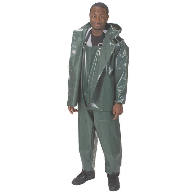 CONDOR 4PCN3 Rain Bib Overall,Unrated,Green,M
