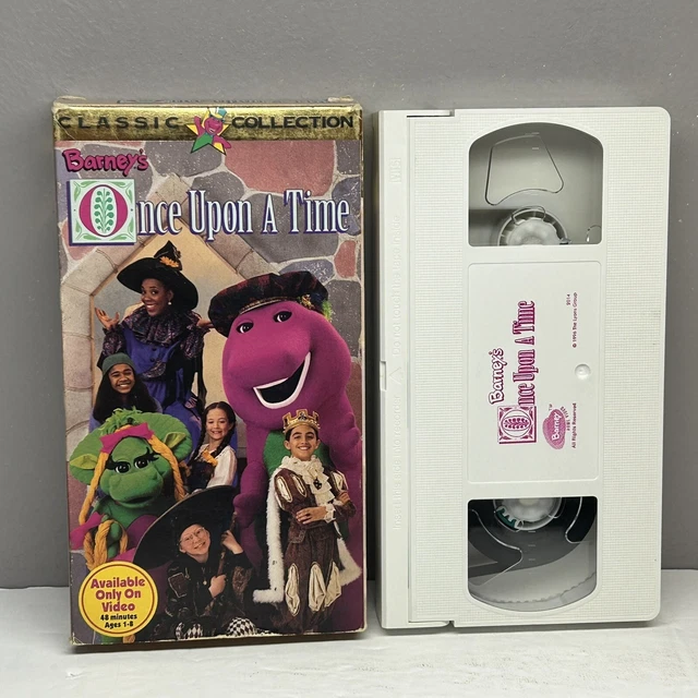 Barney Friends Once Upon A Time Vhs 1996 Video Tape Classic Collection 