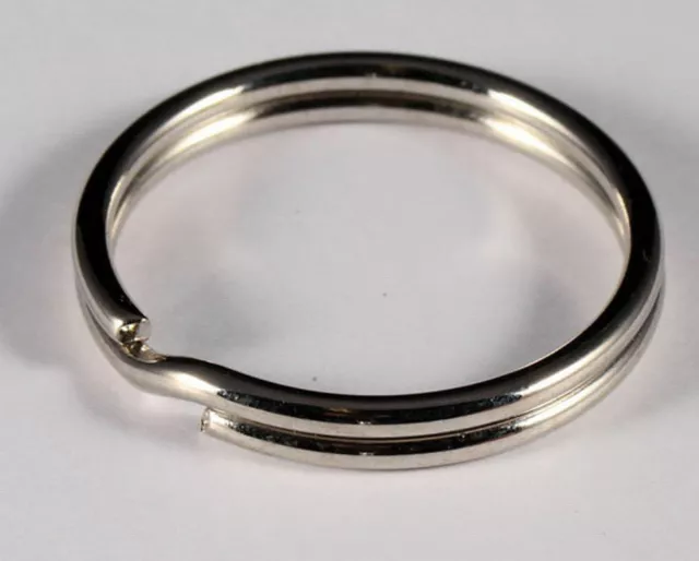 New Split Rings Key Ring - 15mm 20mm 25mm 30mm 50mm - Pack Size 1 to 30 -Keyring