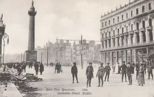 a irish dublin old postcard ireland sinn fein rebellion 1916 political