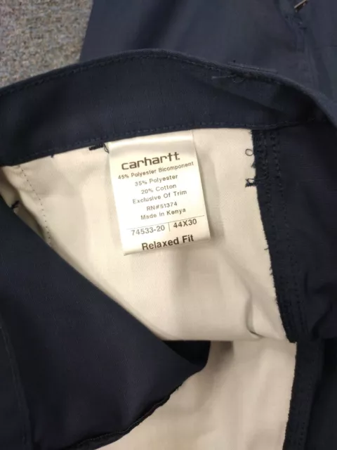 CARHARTT MEN'S RELAXED Fit Lightweight Work Pants Size 44x30 Nwt! $23. ...