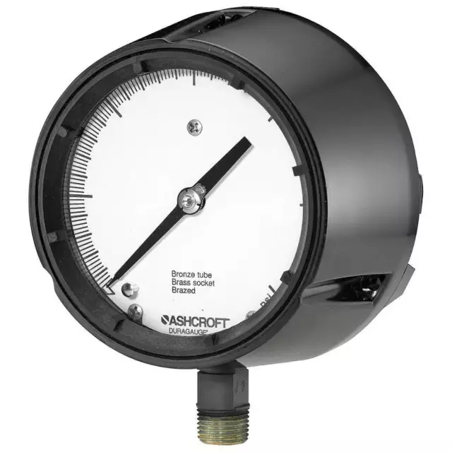 ASHCROFT 451259SD04L1000# Pressure Gauge,0 to 1000 psi,4-1/2In