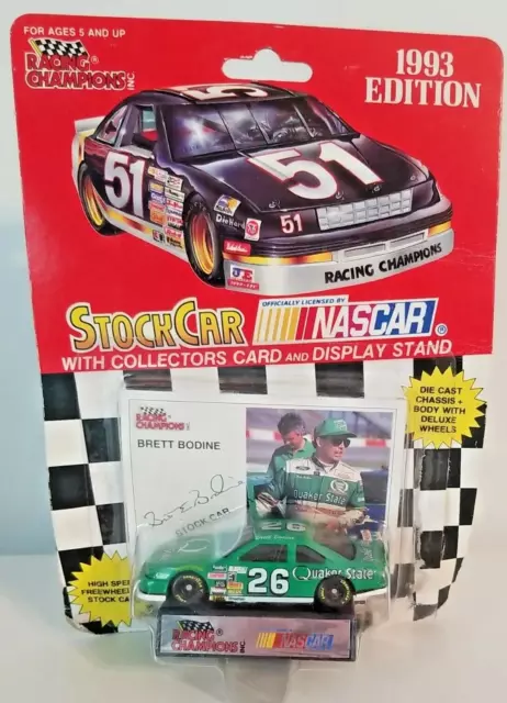 1993 NASCAR Racing Series 1/64 Scale Diecast Car #26 Brett Bodine Quaker State