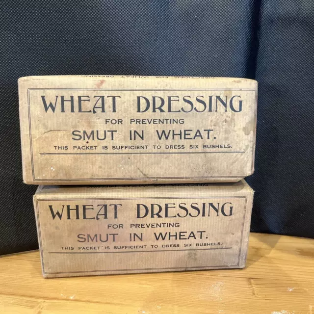 VINTAGE 'WHEAT DRESSING' UNOPENED PACKET. SHOP DISPLAY/ADVERTISING x2