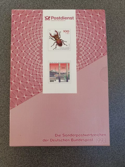 Sonderpostwertzeichen Deutsche Bundespost Jahrbuch 1993 komplett Postfrisch