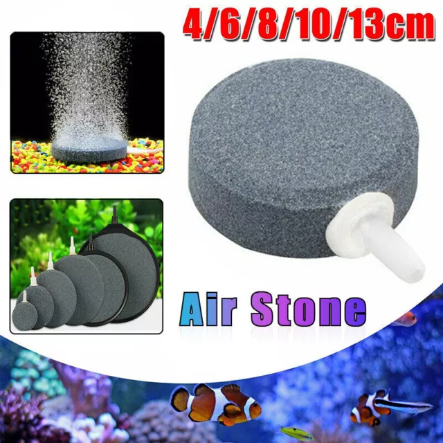 Round Air Stone Disk Bubble Diffuser Airstone Hydroponics Aquarium Fish Tank AU