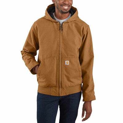 Felpa Uomo Carhartt Wip Hooded Carhartt Sweat Rosso 030230 12A.XX 