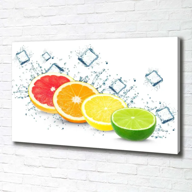 Cuadro Decorativo de Salón Impreso Sobre Lienzo 100x70 Frutas cítricas