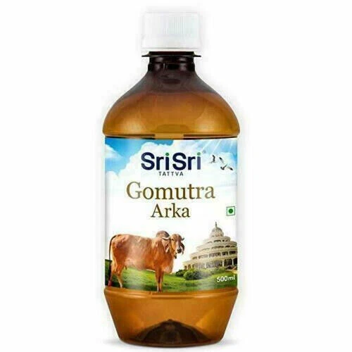 Sri Sri Tattva Ayurvedic Gomutra Arka (Cow's Urine) 500ml for skin disorders UK
