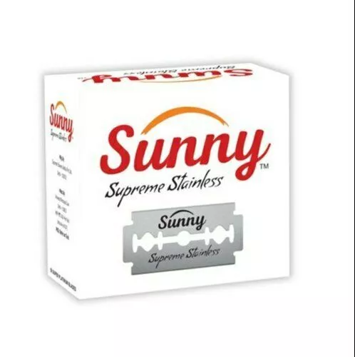 Lames de rasage pour hommes Sunny Supreme en acier inoxydable Sunny