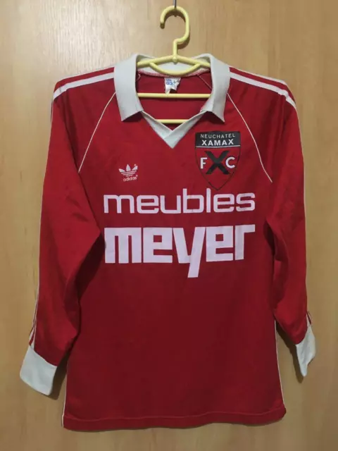 Neuchatel Xamax Fc Switzerland 1980/1982 Home Football Shirt Jersey L/S Adidas