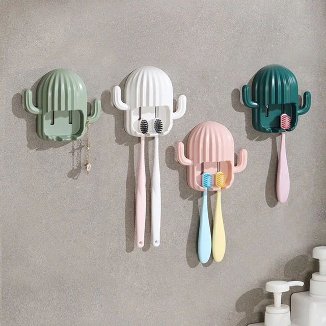 1 Pcs Porte Brosse à Dents Electrique(Gris argenté),3 fentes Porte