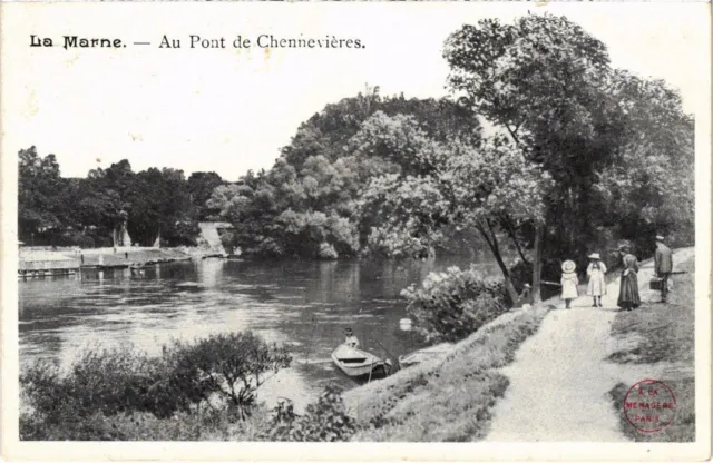 CPA AK Chennevieres La Marne-Au Pont de Chennevieres FRANCE (1282434)