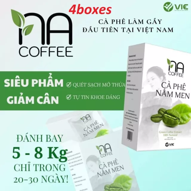 4 x NA COFFEE Ca phe nam men - Coffee Weight Loss & Detox - Ca phe Giam Can