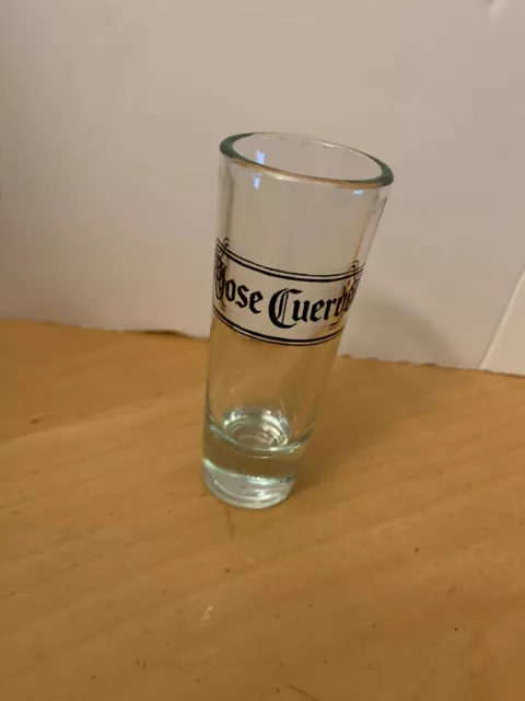 Jose Cuervo 4" Shot Glass + Cuervo Tequila 2.5" Shot Glass - Gently Used