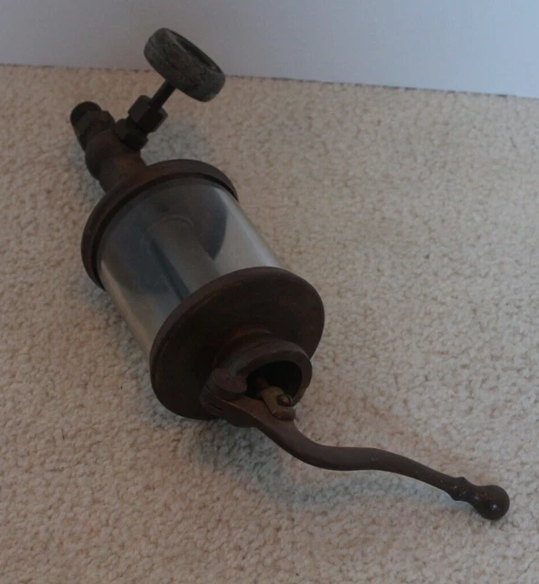 Antique Lunkenheimer Alpha No 6 Oiler Hit & Miss Engine Brass