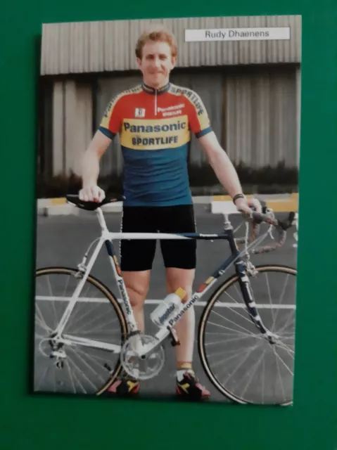 CYCLISME carte cycliste RUDY DHAENENS équipe PANASONIC Sportlife 1992