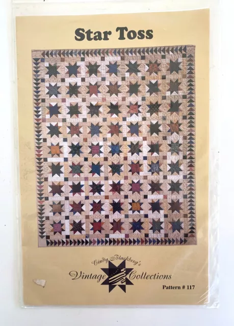 Cindy Blackberg's Vintage Collections Quilt Pattern 117 STAR TOSS 48" x 60"