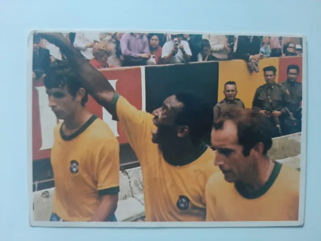 Bergmann Nr. 66 Pele Mexico 70/71 soccer card Brasilien brazil WM 1970 ungeklebt