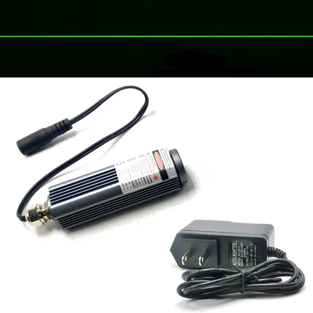 Module Laser Vert Ligne 100mW 532nm - Alimentation 12V, TTL, Pour Pointage Et Marquage