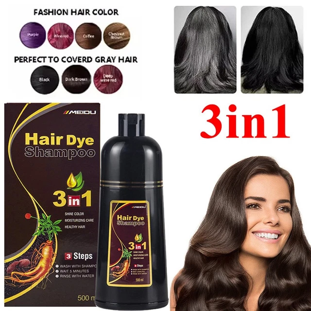 Shampooing Colorant BSY Noni Marron Foncé - Teinture Pour Cheveux, Neuf, Fabriqué En Inde