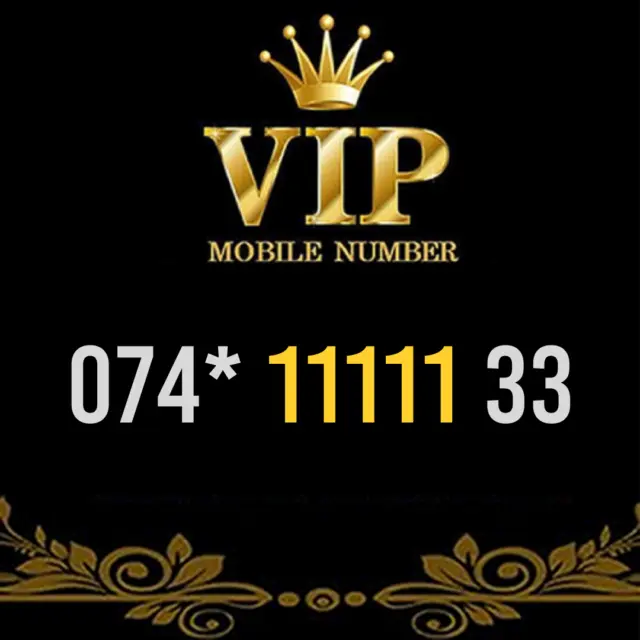 Gold Vip Memorable Phone Number Easy To Remember Mobile Business Simcard - 11111