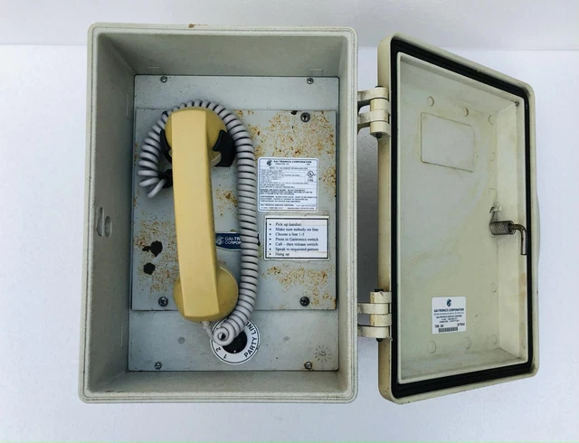 GAI-TRONICS 701-302 Cornetta/Altoparlante Ampplificatore 120 VAC Con Box #13