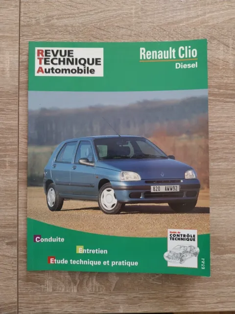 RENAULT CLIO DIESEL 1.9 D RL RN RT Revue Technique Automobile RTA ...