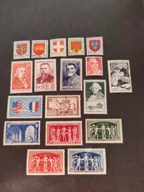 ***Timbres De France***    Joli Lot De L Annee 1949**  Neuf Sans Charniere